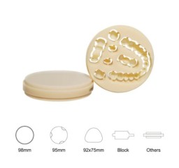 AuDental | Monochrome PMMA Dental Milling Disc – Temporary & Long-Term Restorations