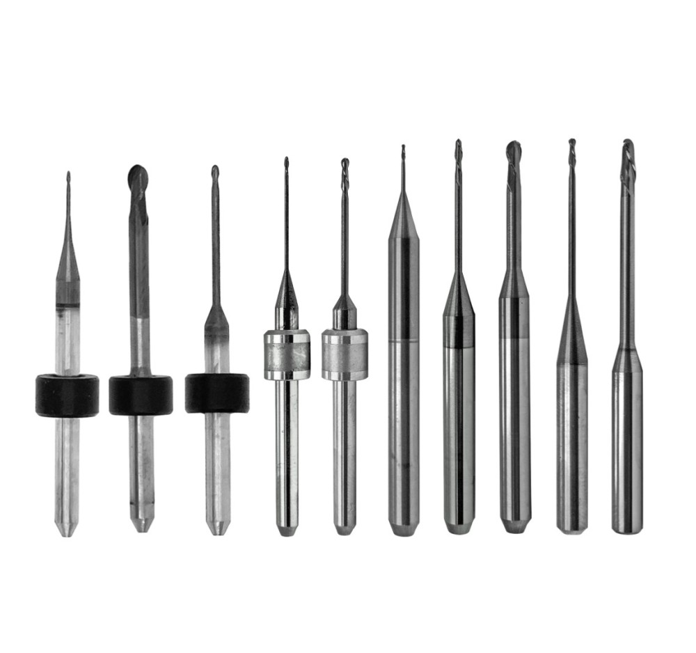 AuDental Milling Burs – Roland Compatible (4mm / 6mm Shank)